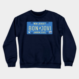 Bon Jovi License Plate Crewneck Sweatshirt